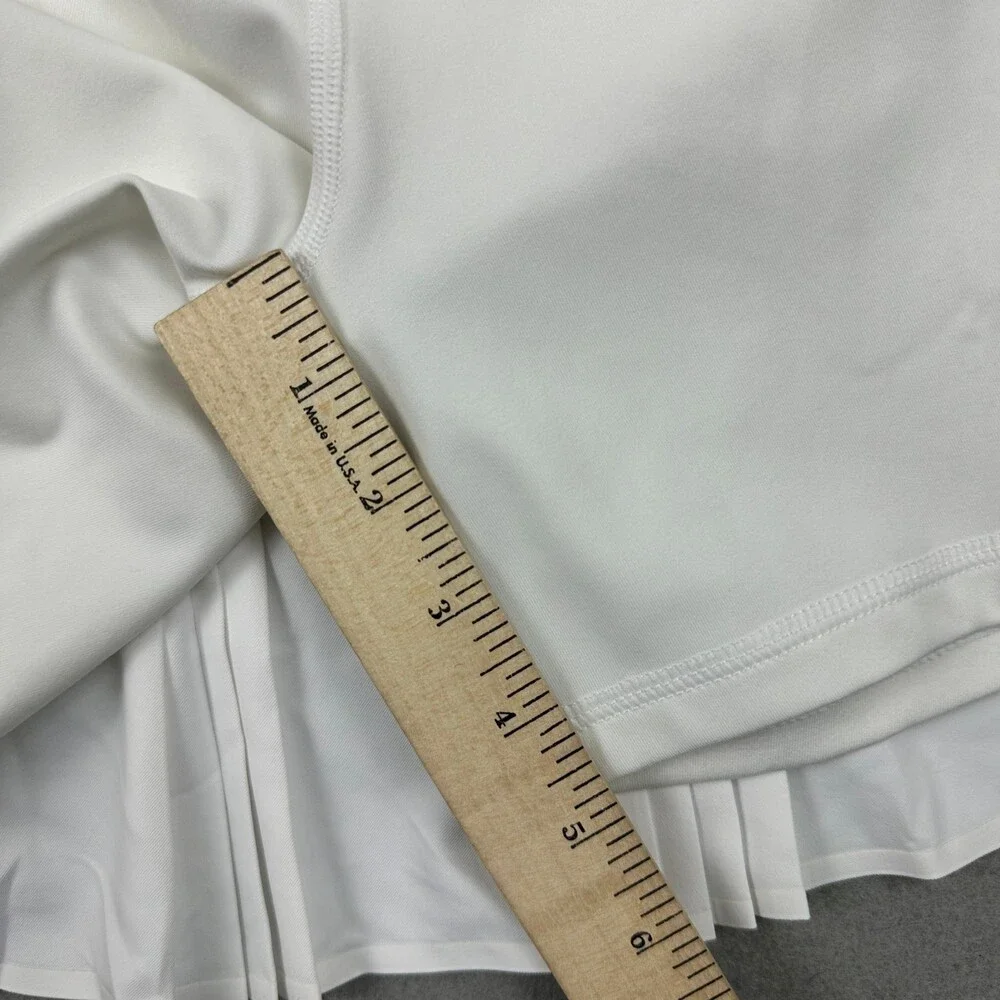 Nike Advantage Court Skirt Women XL White Pleated Skort High Waist Tennis Golf